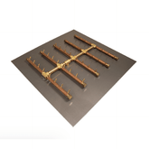 Square Tree-Style Brass Burner/Square Plate - CFBST500